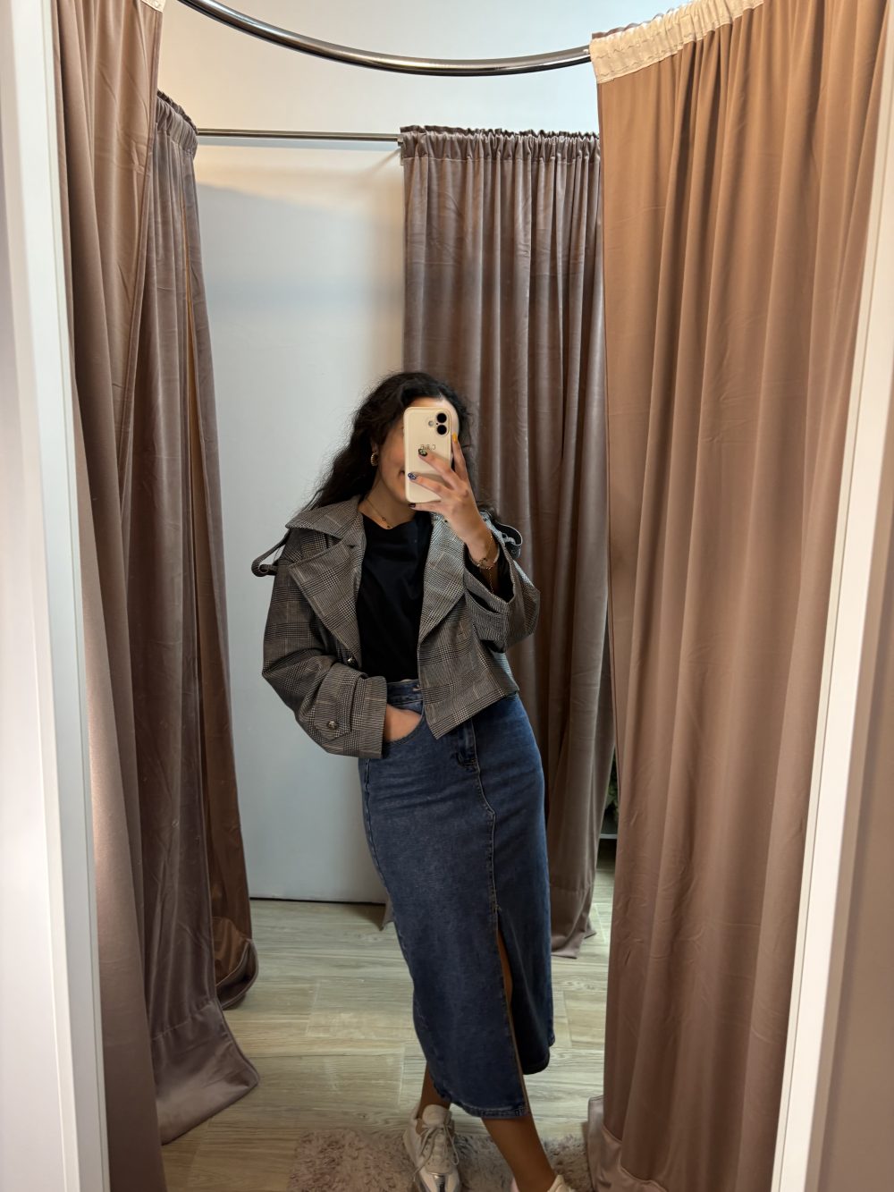 Falda denim