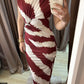 Vestido Rayas Rojas