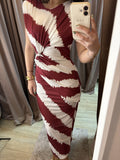 Vestido Rayas Rojas