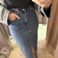 Falda denim