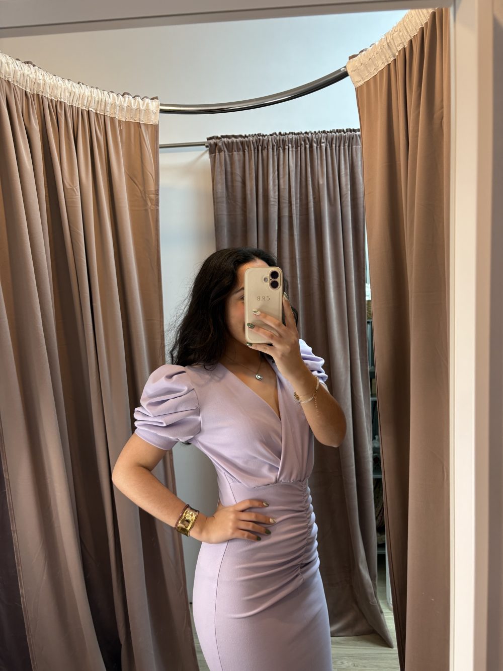 Vestido Manga Abullonada
