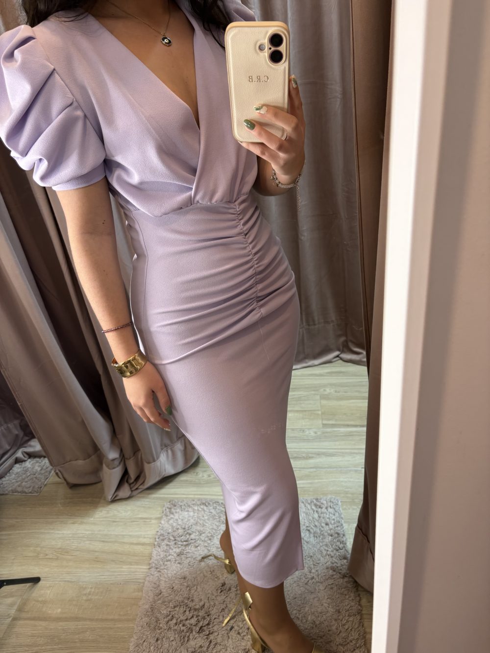Vestido Manga Abullonada