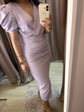 Vestido Manga Abullonada
