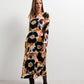 Vestido midi estampado floral