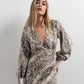 Vestido estampado animal