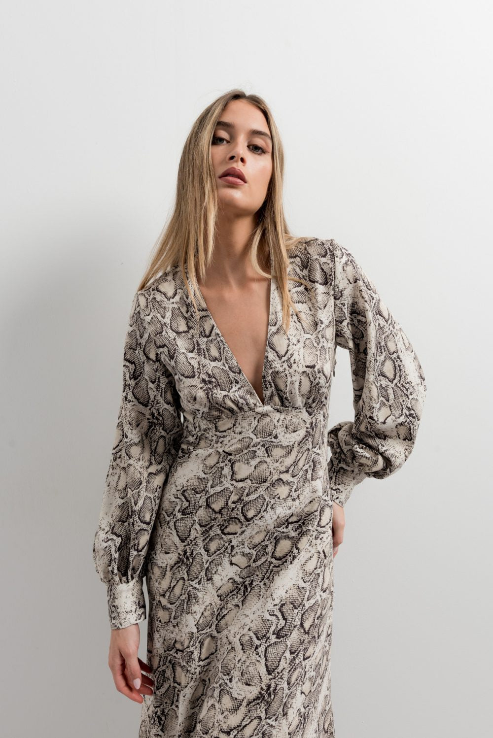 Vestido estampado animal