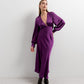 Vestido midi satinado