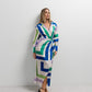 Vestido midi estampado