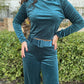 Conjunto destello azul